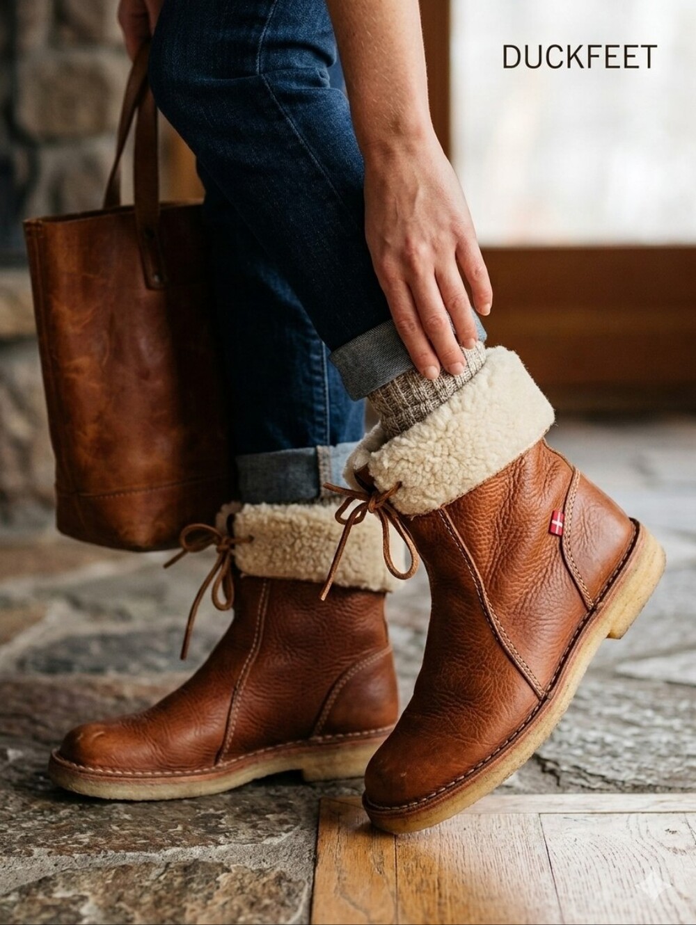 Duckfeet Århus boot sheep's wool Unisex Bootie Size 41 Outdoor
